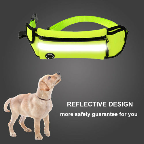 Sac Banane pour Chien Sport Imperméable Réfléchissant