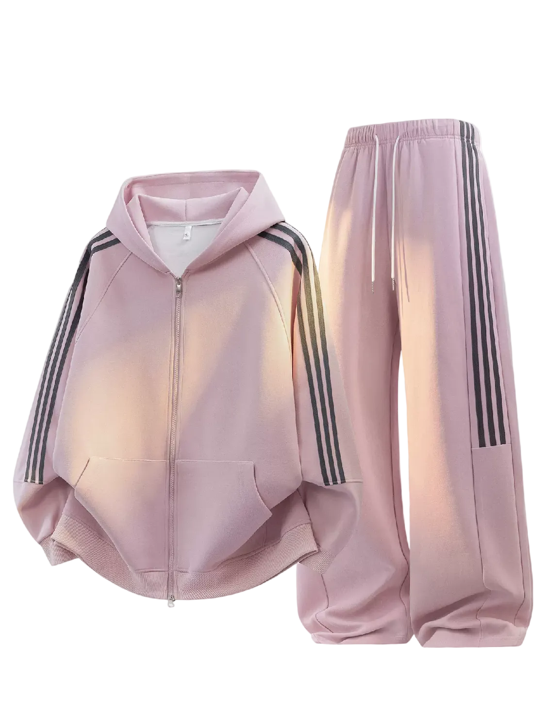 Ensemble jogging Oversize à Capuche -Bandes Contrastées