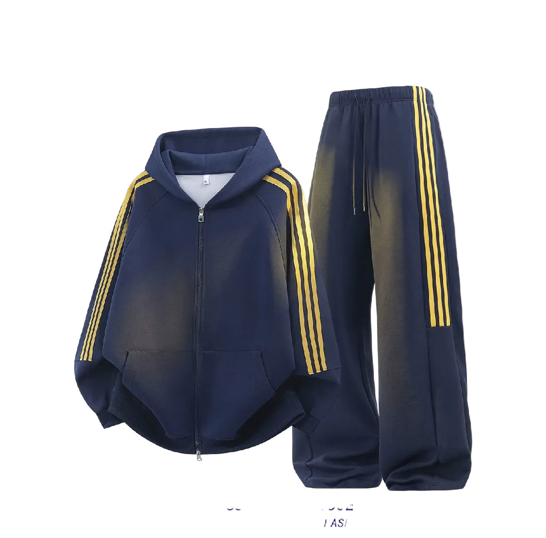 Ensemble jogging Oversize à Capuche -Bandes Contrastées