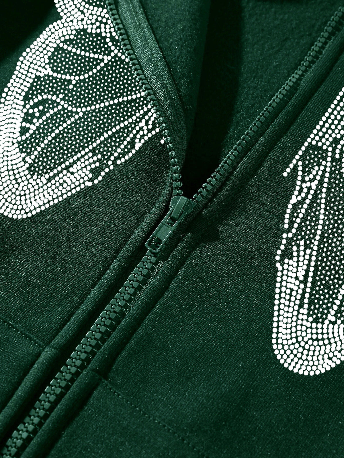 2022 cross-border autumn and winter European and American Y2K butterfly print large size loose pocket hooded zipper men's and women's sweater jacket