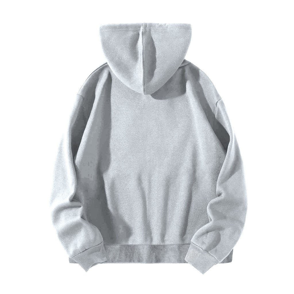 2022 cross-border autumn and winter European and American Y2K butterfly print large size loose pocket hooded zipper men's and women's sweater jacket