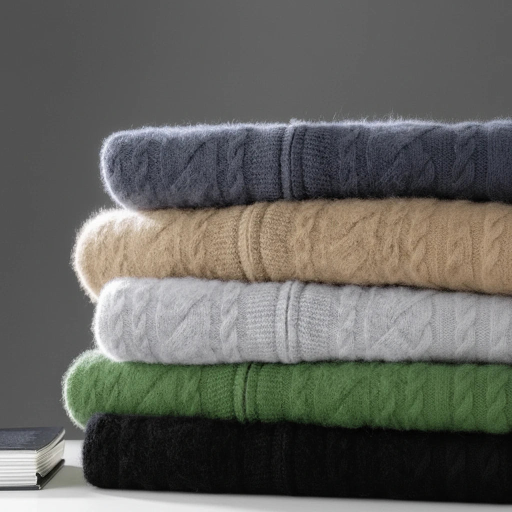 Mock-up d'homme de haute qualité
Cardigan torsadé à col
Automne Hiver Épais
Fermeture éclair 100% mérinos
Pull en laine décontracté
Manteau Cashmere
tricots