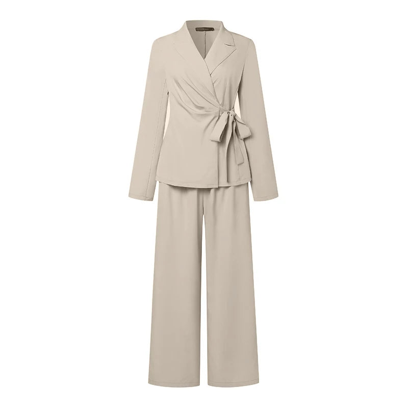 "Power Woman" – Ensemble Chic Bureau Blazer & Pantalon Taille Haute