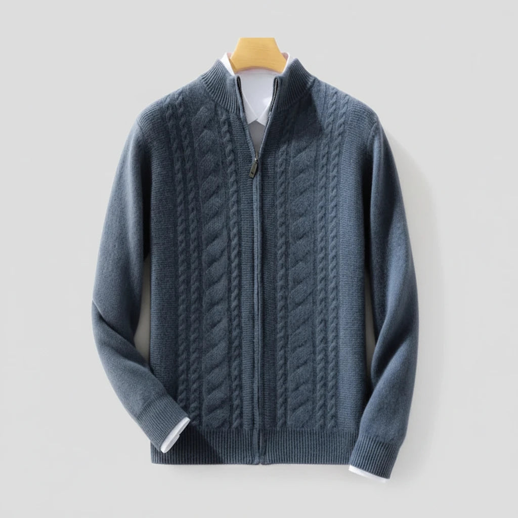 Mock-up d'homme de haute qualité
Cardigan torsadé à col
Automne Hiver Épais
Fermeture éclair 100% mérinos
Pull en laine décontracté
Manteau Cashmere
tricots