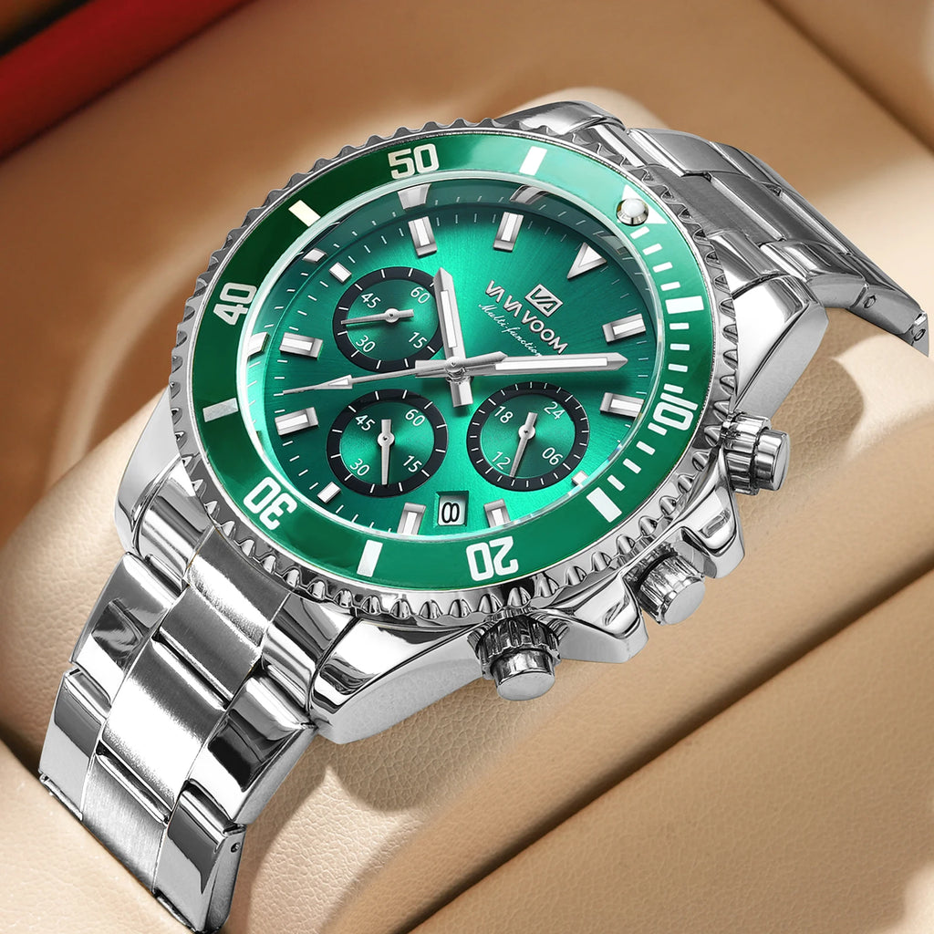 Hommes multifonctionnels
Montre de luxe en quartz
Lumière nocturne à l'eau
Diversificateur du style d'affaires
Série acier inoxydable
Mode de loisirs
montre-bracelet
