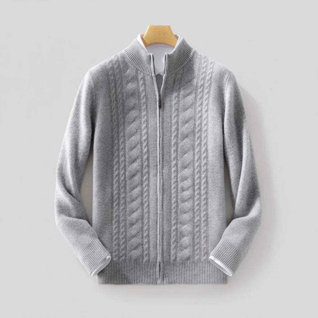 Mock-up d'homme de haute qualité
Cardigan torsadé à col
Automne Hiver Épais
Fermeture éclair 100% mérinos
Pull en laine décontracté
Manteau Cashmere
tricots