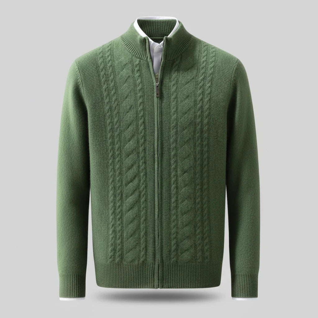 Mock-up d'homme de haute qualité
Cardigan torsadé à col
Automne Hiver Épais
Fermeture éclair 100% mérinos
Pull en laine décontracté
Manteau Cashmere
tricots