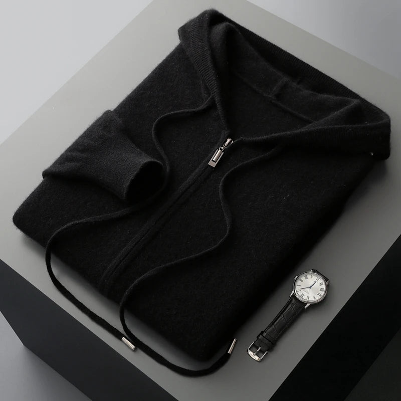 Ensembles deux pièces pour hommes
100% laine mérinos
Col roulé à capuche tricoté
Cardigan et jambe large
Pantalon automne hiver
Chaud épaissi Vêtements